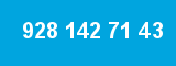 928 142 71 43 928 142 71 43